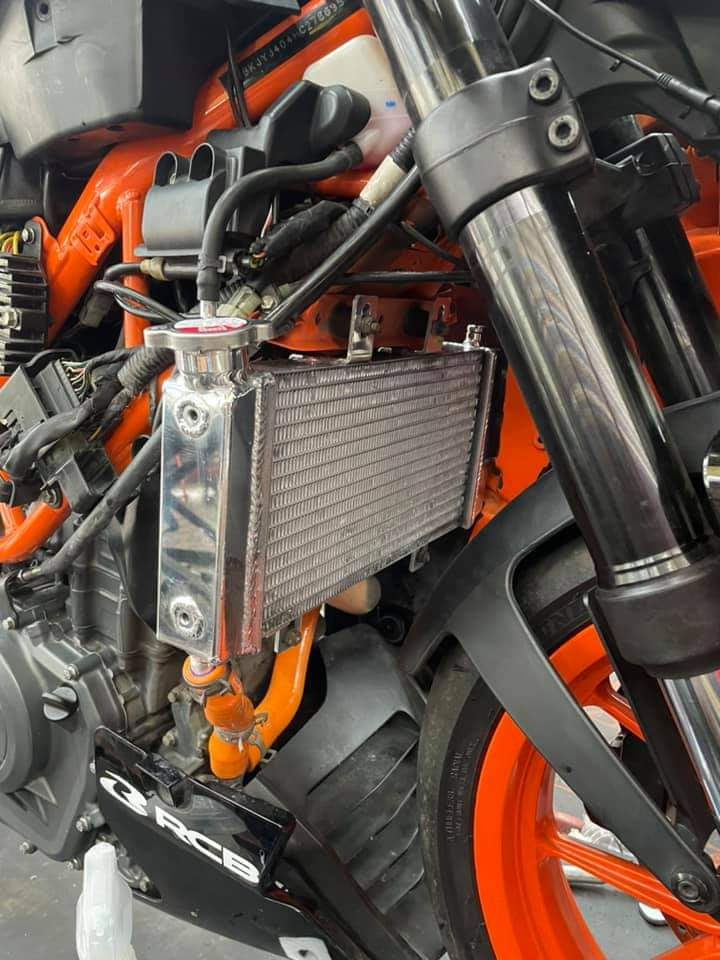 【炆林】KTM Duke390 RC390 DUKE250 全鋁水冷排 加大加厚水箱散熱器