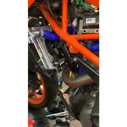【炆林】KTM DUKE390 RC390 DUKE250 15-2021全鋁加厚加大水箱散熱器 雙風扇版